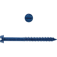 Hex Washer Slot SD Concrete Screws, 3/16" x 1-1/4" L, Zinc Plate Nuna Depot Inc.