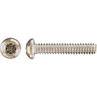 Pan Phillips HD Machine Screws, #8 x 3" L, Zinc Plated Nuna Depot Inc.