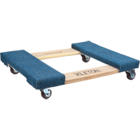 Socle roulant en bois dur &agrave; bouts avec tapis, Cadre en Bois, 18" la x 24" lo, Capacit&eacute; 900 lb Nuna Depot Inc.