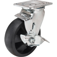 Roulettes haute temp&eacute;rature, Pivotant avec frein, 6" (152,4 mm), Nylon, 880 lb (399 kg) Nuna Depot Inc.