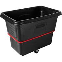 Chariot cubique utilitaire &agrave; usage intensif, Plastique recycl&eacute; noir, 43-1/4" lo x 28" la x 33-3/4" h, Volume 12 pi³, Capacit&eacute; 800 lb Nuna Depot Inc.
