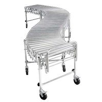 Expandable/Flexible Conveyors, 18" W x 12' 10" L, 200 lbs. per lin. ft. Capacity Nuna Depot Inc.