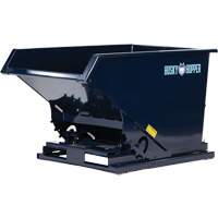 Self-Dumping Hopper, Steel, 1 cu.yd., Blue Nuna Depot Inc.