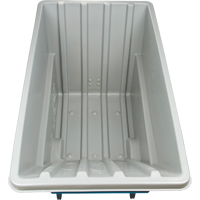 Chariot basculeur en acier, Poly&eacute;thyl&egrave;ne, 1,1 vg³, Capacit&eacute; de charge de 1250 lb Nuna Depot Inc.