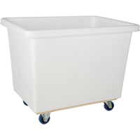 Tapered Wall Box Truck, White Polyethylene, 43" L x 30" W x 34" H, 16 cu. ft. Volume, 600 lbs. Capacity Nuna Depot Inc.