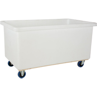 Chariot-caisse &agrave; parois droites, Poly&eacute;thyl&egrave;ne blanc, 51" lo x 33" la x 39" h, Volume 25 pi³, Capacit&eacute; 600 lb Nuna Depot Inc.
