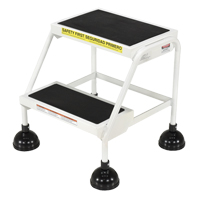 &eacute;chelles Stop-Step, 2 marches, Largeur de la marche 16", Hauteur de la plateforme 18-9/16", Acier Nuna Depot Inc.