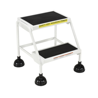&eacute;chelles Stop-Step, 2 marches, Largeur de la marche 16", Hauteur de la plateforme 18-9/16", Acier Nuna Depot Inc.