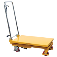 Hydraulic Scissor Lift Table, 17.75" L x 27.5" W/27-1/2" L x 17-3/4" W, Steel, 330 lbs. Capacity Nuna Depot Inc.
