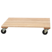 Socle roulant &agrave; plateforme en bois solide, Roues en Caoutchouc, Capacit&eacute; de 1200 lb, 18" la x 30" p x 7" h Nuna Depot Inc.