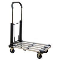 Chariot &agrave; plateforme avec poign&eacute;e pliante, Aluminium, 300 lb, 28" lo x 16" la, Hauteur 37,75" Nuna Depot Inc.