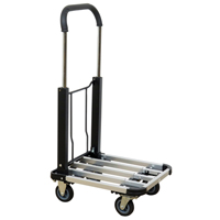 Chariot &agrave; plateforme avec poign&eacute;e pliante, Aluminium, 300 lb, 28" lo x 16" la, Hauteur 37,75" Nuna Depot Inc.