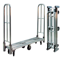 Aluminum U-Boat Folding Utility Cart, 16" W x 60" L, 1500 lbs. Cap., Polyurethane Wheels Nuna Depot Inc.