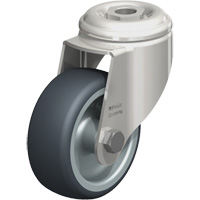 Roulette en &eacute;lastom&egrave;re thermoplastique acier inoxydable, Pivotant, Diam&egrave;tre 3-1/8" (79,5 mm), Capacit&eacute; 220 lb (100 kg) Nuna Depot Inc.
