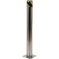 Safety Bollard, Stainless Steel, 42" H x 8" W, Silver Nuna Depot Inc.