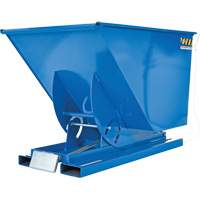 Conteneur autobasculeur, Acier, 1 vg³, Bleu Nuna Depot Inc.