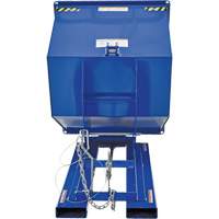 Conteneur autobasculeur, Acier, 1 vg³, Bleu Nuna Depot Inc.