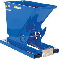 Self-Dumping Hopper, Steel, 1/3 cu.yd., Blue Nuna Depot Inc.