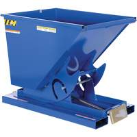 Conteneur autobasculeur, Acier, 1/2 vg³, Bleu Nuna Depot Inc.