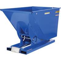 Conteneur autobasculeur, Acier, 1-1/2 vg³, Bleu Nuna Depot Inc.