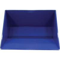 Conteneur autobasculeur, Acier, 3 vg³, Bleu Nuna Depot Inc.