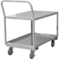 Industrial Grade Low Profile Shop Cart, 2 Tiers, 24-1/8" W x 40-3/4" D x 38-1/8" H, 1200 lbs. Cap. Nuna Depot Inc.