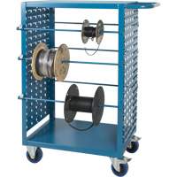 Mobile Wire Spool Cart, Steel, 6 Rod, 21" W x 48" H x 38" D, 1200 lbs. Capacity Nuna Depot Inc.