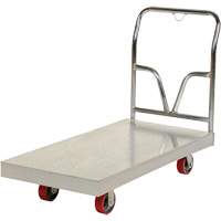 Aluminum Sheet Deck Platform Truck, 24" W x 48" L, 3600 lbs. Cap., Polyurethane Wheels Nuna Depot Inc.