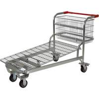 Nestable Wire Cart, Steel, 28-3/4" x 37-1/16" x 59-5/8", 275 lbs. Capacity Nuna Depot Inc.