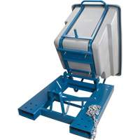 Self-Dumping Hopper, Polyethylene, 5/8 cu.yd., Grey Nuna Depot Inc.