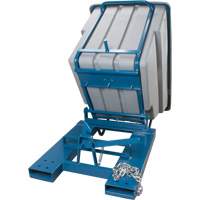 Self-Dumping Hopper, Polyethylene, 1-1/10 cu.yd, Grey Nuna Depot Inc.