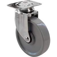 2309 Caster, Swivel, 4" (101.6 mm), Envirothane Grey, 350 lbs. (158.8 kg.) Nuna Depot Inc.