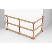 ProGuards Temporary Guard Rail Posts, 8" W x 39" H, Orange Nuna Depot Inc.