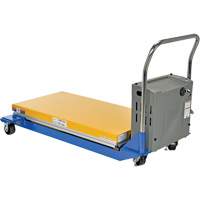 Table &eacute;l&eacute;vatrice aliment&eacute;e c. c. et manuelle &agrave; ciseaux, Acier, 48" lo x 24" la, Capacit&eacute; 1000 lb Nuna Depot Inc.