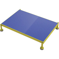 Adjustable Height One-Step Work Platform, 24" W x 36" D, 800 lbs. Capacity, All-Welded Nuna Depot Inc.