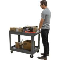 Utility Service Cart, 2 Tiers, 24-5/8" x 32-1/2" x 40", 550 lbs. Capacity Nuna Depot Inc.