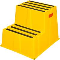 Industrial Step Stool, 2 Steps, 26" x 22-7/16" x 19-11/16" High Nuna Depot Inc.