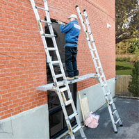 Telescoping Work Plank, 204" W x 12" D, 250 lbs. Capacity, Knocked Down Nuna Depot Inc.