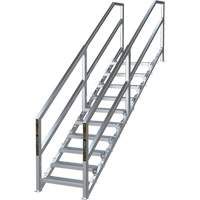 SmartStairs 6-10 Steps Modular Construction Stair System, 75" H Nuna Depot Inc.