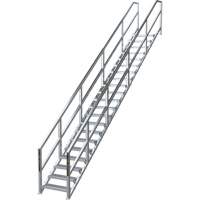 SmartStairs 17-21 Steps Modular Construction Stair System, 157-1/2" H Nuna Depot Inc.