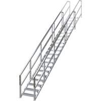 SmartStairs 17-21 Steps Modular Construction Stair System, 157-1/2" H Nuna Depot Inc.