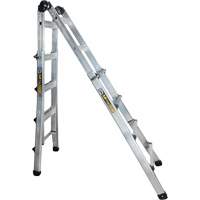 Telescoping Multi-Position Ladder, Aluminum, 300 lbs., CSA Grade 1A Nuna Depot Inc.