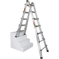 Telescoping Multi-Position Ladder, Aluminum, 300 lbs., CSA Grade 1A Nuna Depot Inc.
