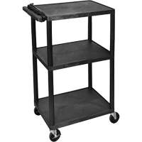 Chariot utilitaire &eacute;lectrique, 3 tiers, 24" x 42" x 18", Capacit&eacute; 300 lb Nuna Depot Inc.