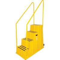 Industrial Step Stool, 4 Steps, 44" x 22-1/4" x 65-1/8" High Nuna Depot Inc.