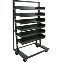 Single-Sided Heavy Duty A-Frame Cart with 6 Trays, 38" x 25" x 63", 2500 lbs. Capacity Nuna Depot Inc.