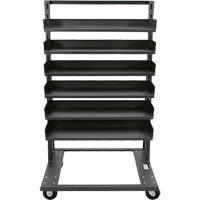 Single-Sided Heavy Duty A-Frame Cart with 6 Trays, 38" x 25" x 63", 2500 lbs. Capacity Nuna Depot Inc.
