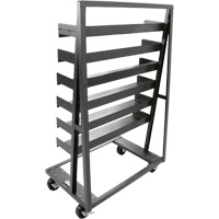 Single-Sided Heavy Duty A-Frame Cart with 6 Trays, 38" x 25" x 63", 2500 lbs. Capacity Nuna Depot Inc.