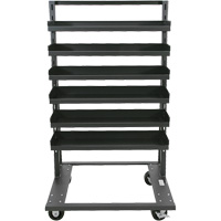 Single-Sided Heavy Duty A-Frame Cart with 6 Lipped Trays, 38" x 25" x 63", 2500 lbs. Capacity Nuna Depot Inc.