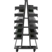 Double-Sided Heavy Duty A-Frame Cart with 12 Trays, 38" x 30" x 63", 2500 lbs. Capacity Nuna Depot Inc.